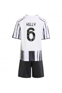 Juventus Lloyd Kelly #6 Jalkapallovaatteet Lasten Kotipeliasu 2025-26 Lyhythihainen (+ Lyhyet housut)